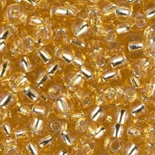 Miyuki rocailles Perlen 8/0 - Silverlined gold 8-3